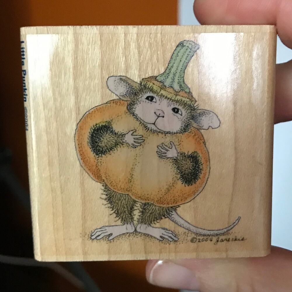 Stampabilities House Mouse Little Punkin Mudpie 2004 rubber stamp HMF1010